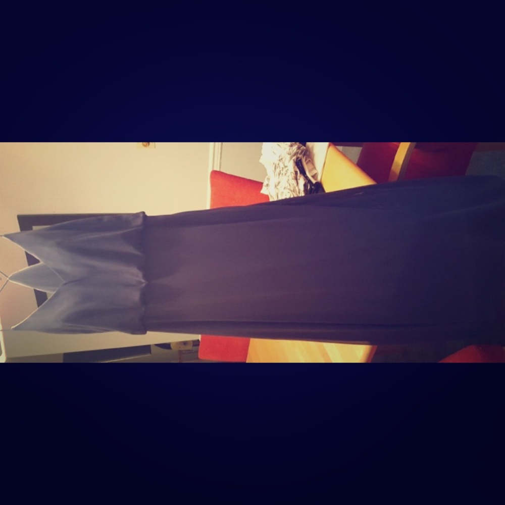 Slate blue dress